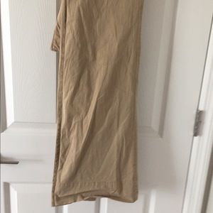 Theory khaki pants wide legs